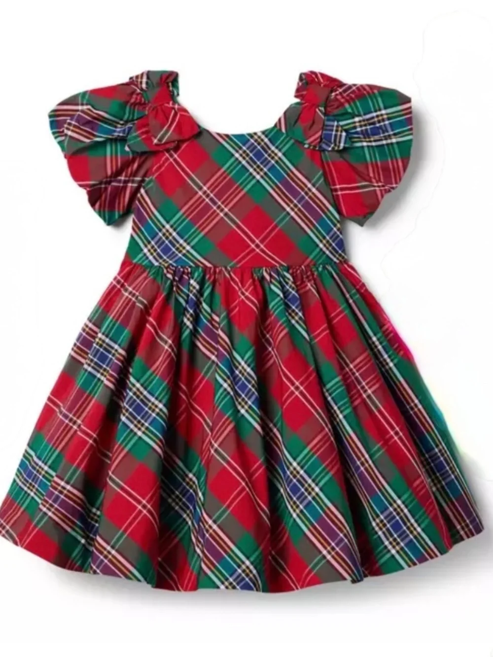Janie & Jack Bradbury Red The Tartan Plaid Dress Holiday Christmas 6 12 Months
